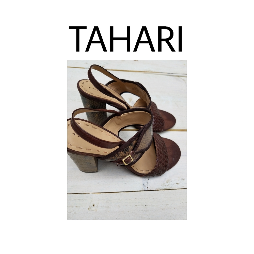TAHARI JADA snakeskin heels